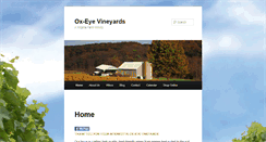 Desktop Screenshot of oxeyevineyards.com